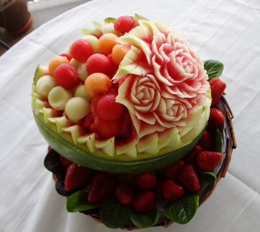 Mother's Day Fruit Carving