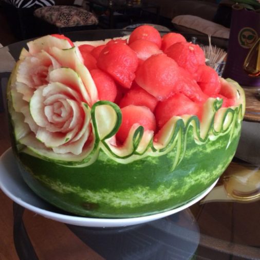 Watermelon Reunion Carving