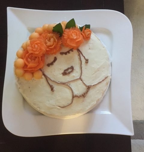 Carrot Vegetable Carving Cake